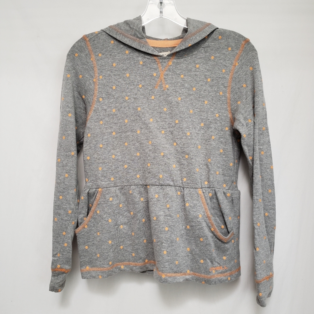 NWOT O'Neill Orange Polka Dotted Hoodie